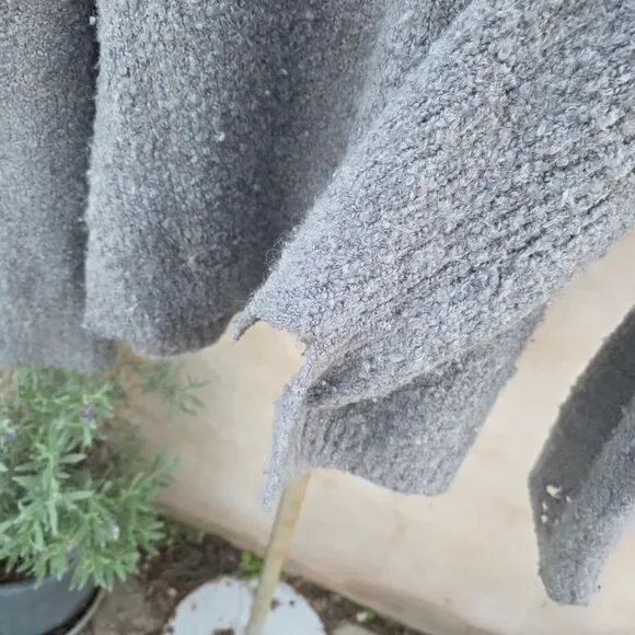 All saints oversized nubby textured gray sweater - Picture 4 of 7